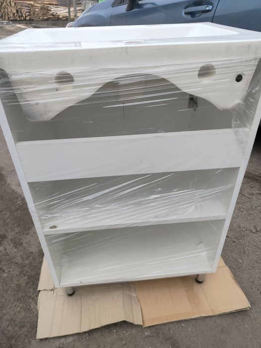 Умивальник з тумбою МДФ в ванну кімнату. 60 см.