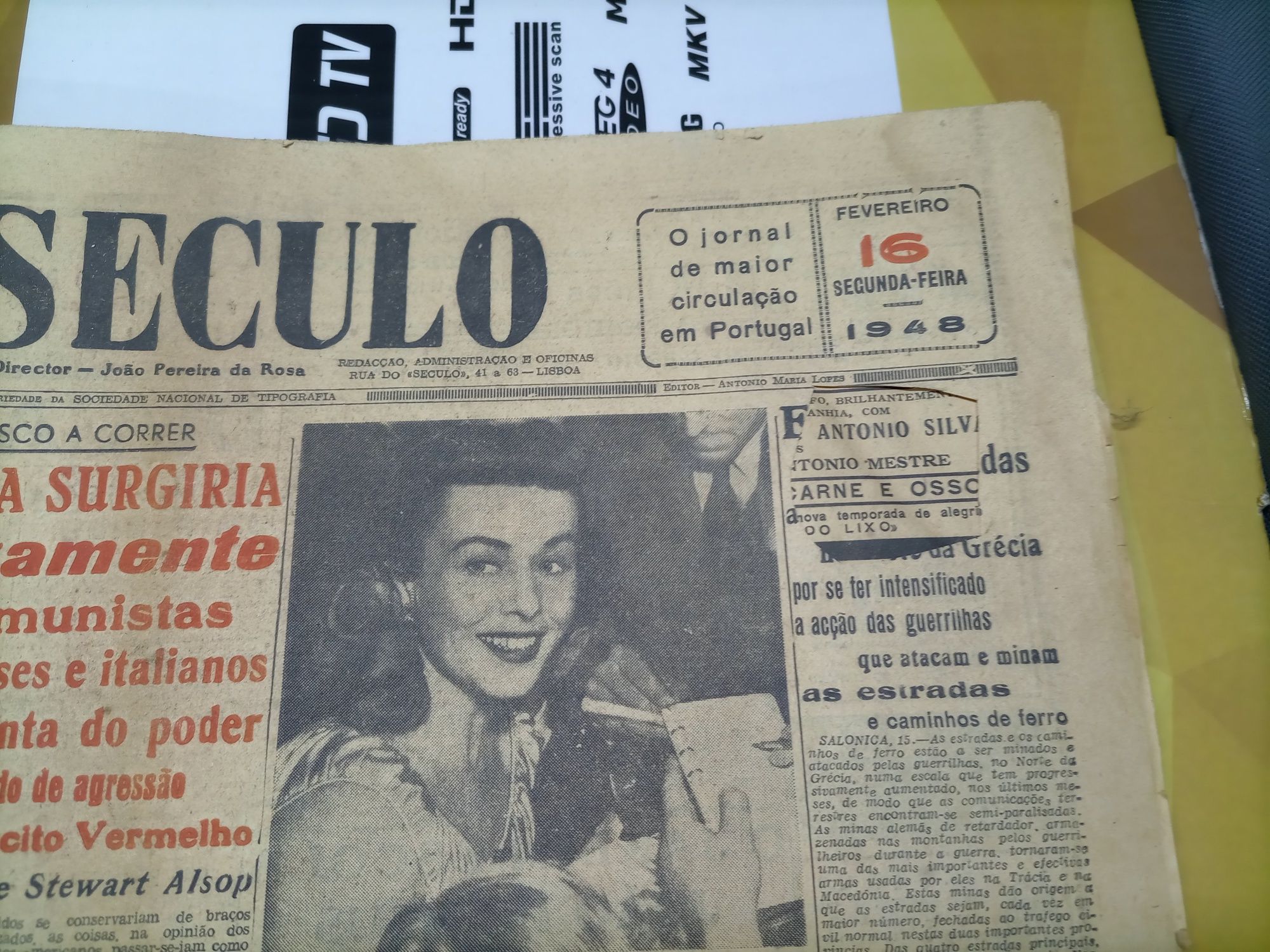 Jornal "o século " 1948