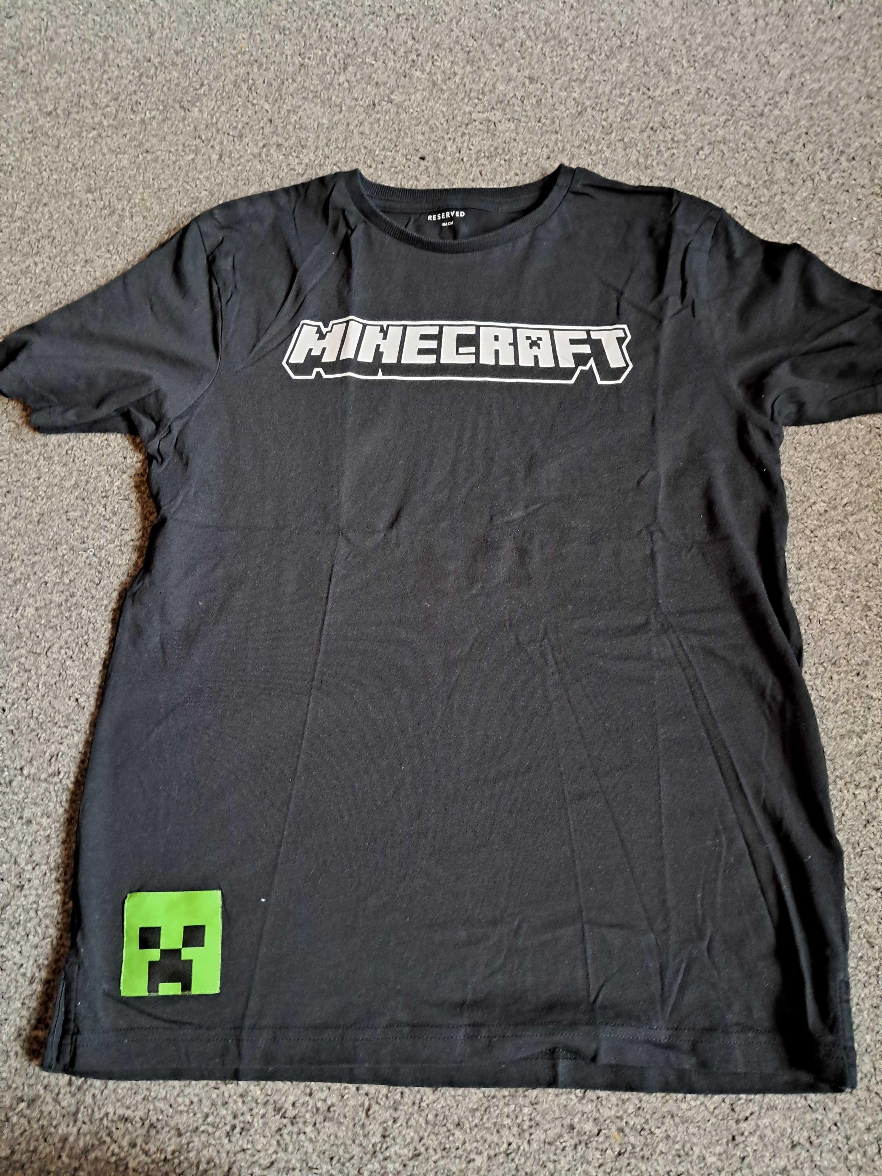 Koszulka chłopięca Tshirt Minecraft Reserved 158 164 Stan bdb. Wybór.