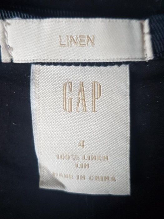 Gap черная хлопок лен юбка, размер EU 38, USA 4 наш 46