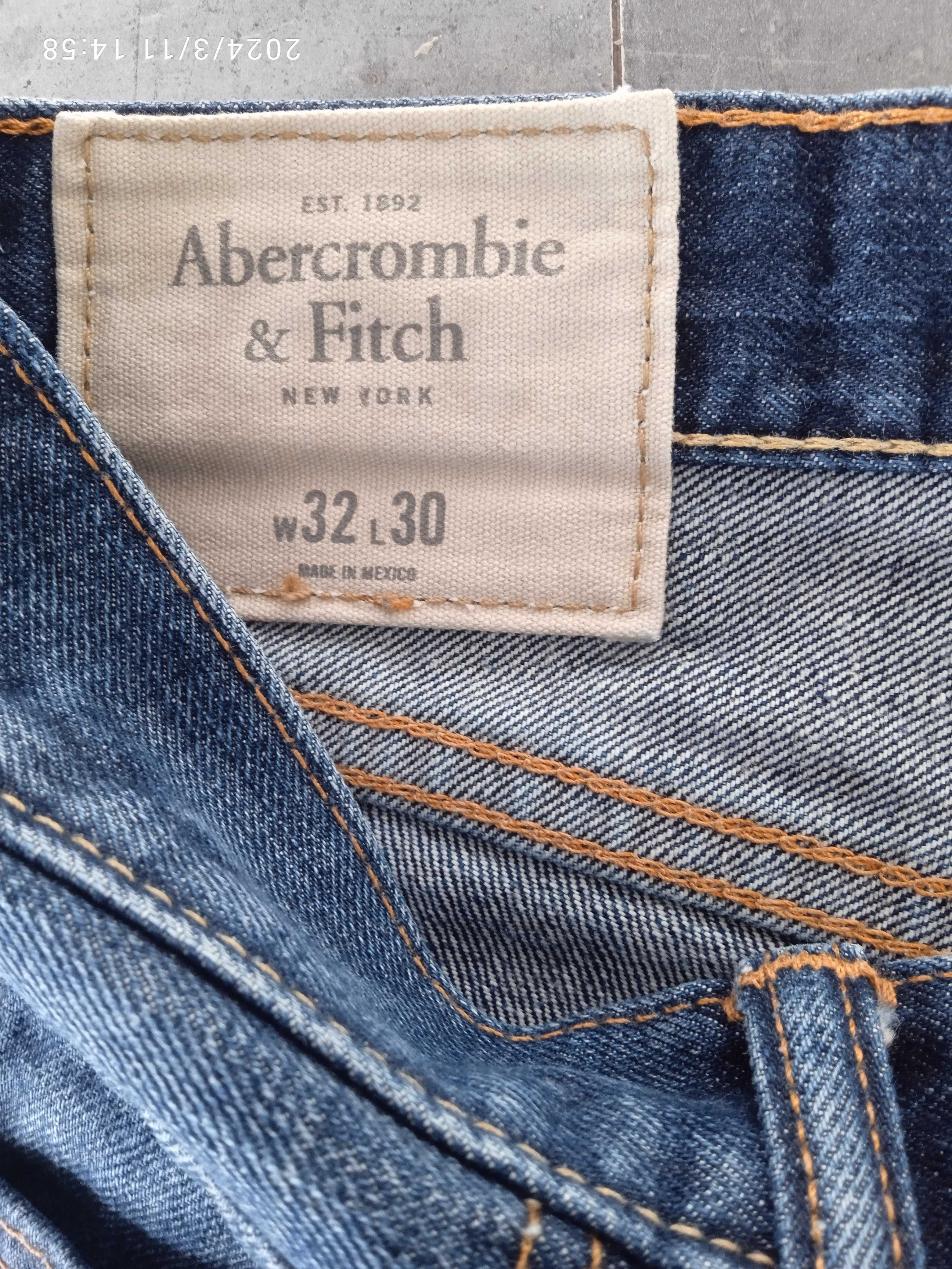Abercrombie & Fitch jeansy męskie skiny rozm.32 / 30, pas 90 cm