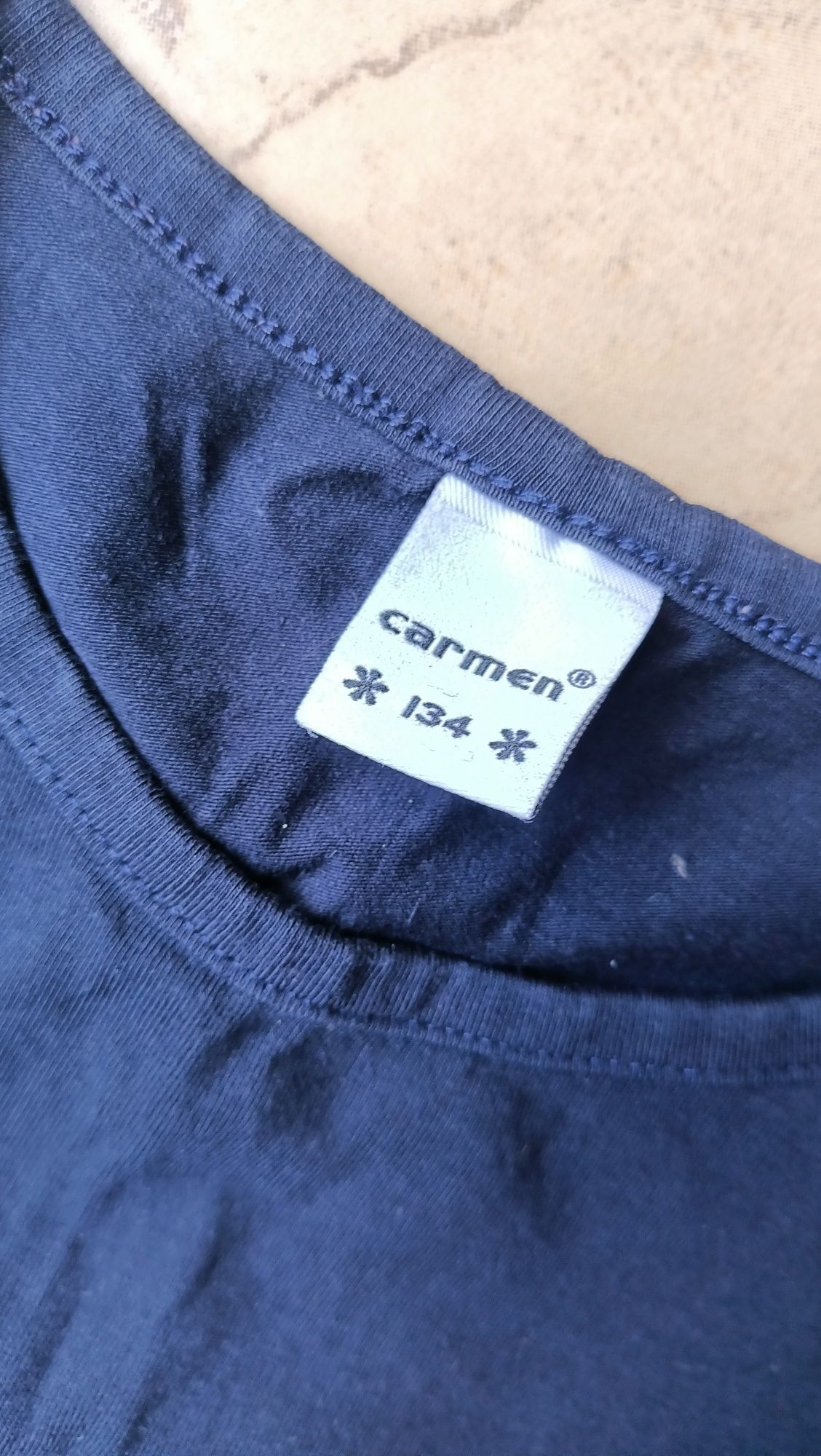Granatowy t-shirt Hey you! rozm. 134 carmen
