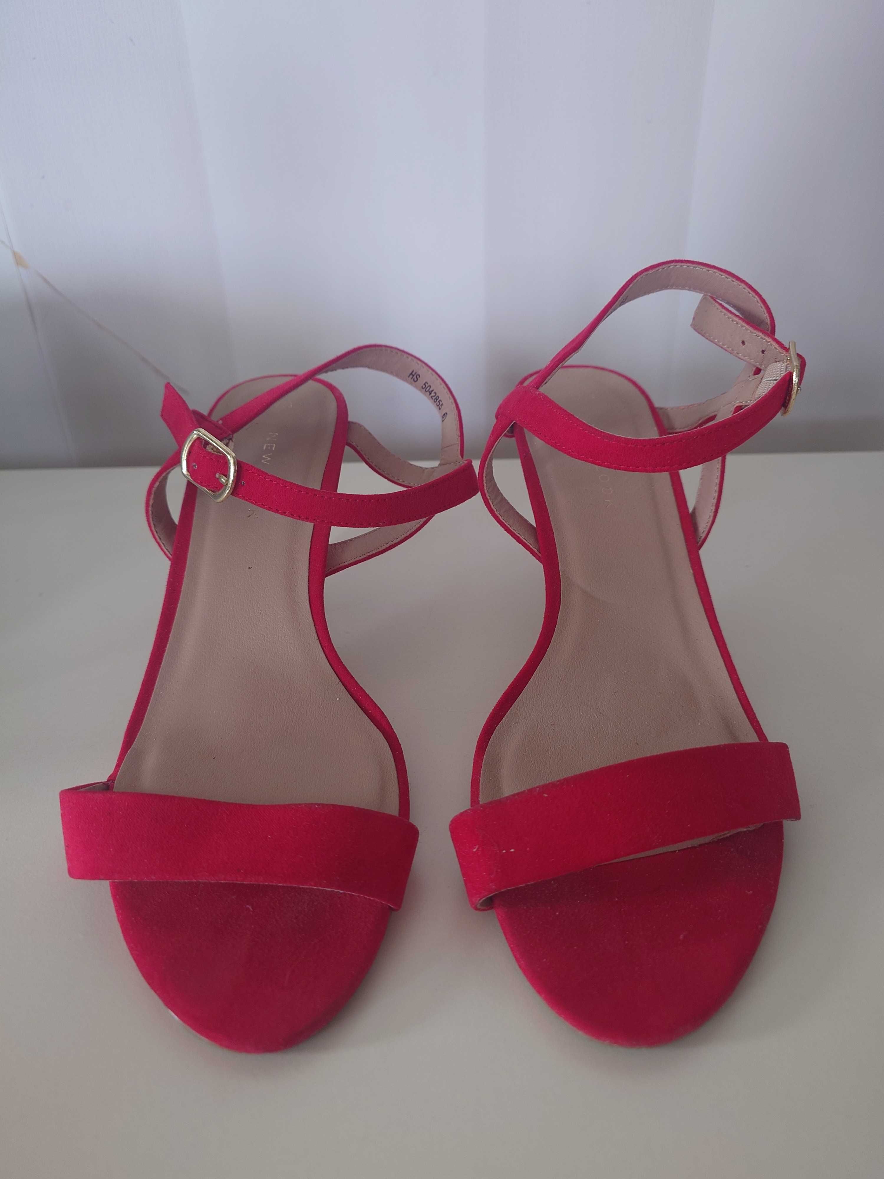 Sandały New Look r. 38. czerwone