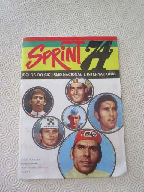 caderneta cromos completa em bom estado Sprint 74 Clube Cromo