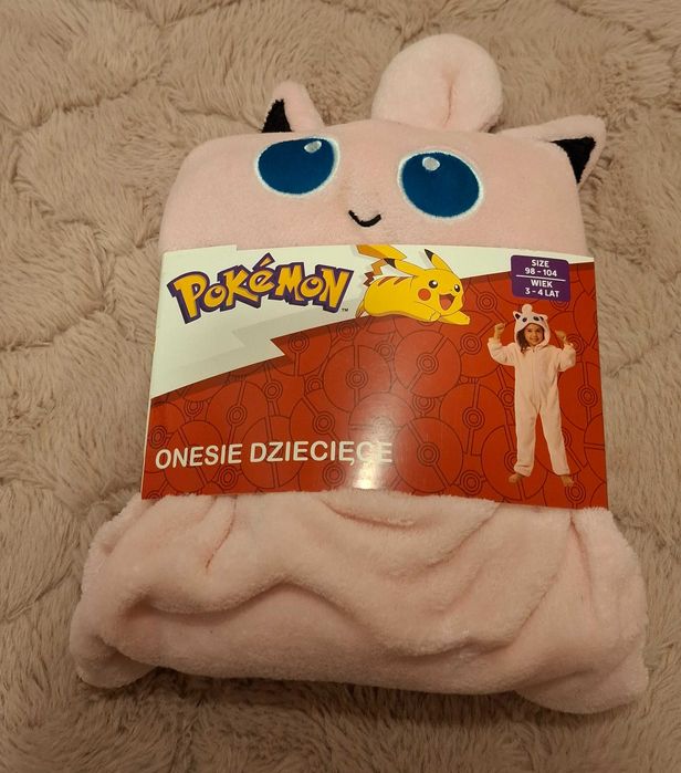 Strój Kostium Przebranie Kombinezon jigglypuff Pokemon 98 104 nowy