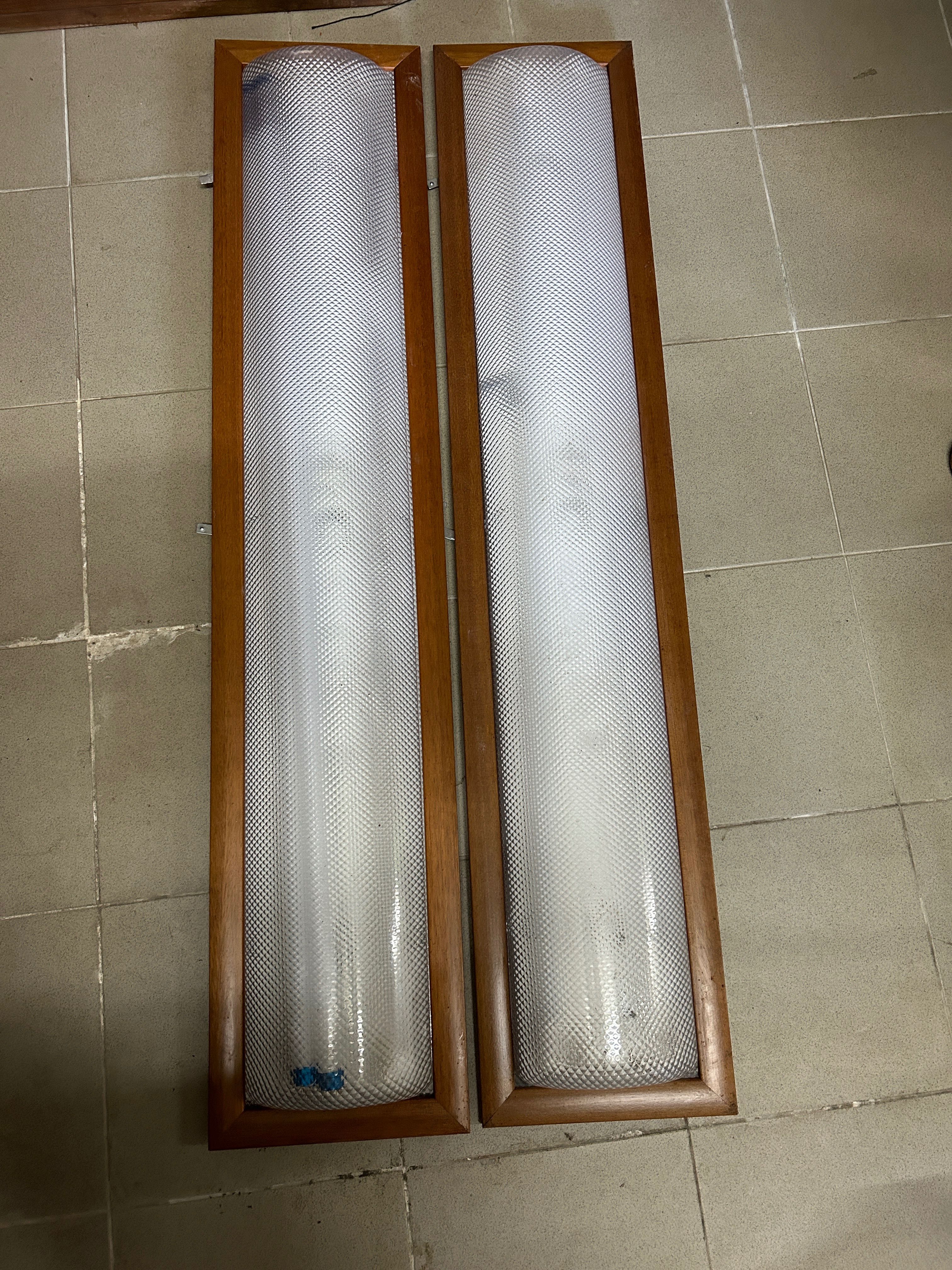 2 Candeeiros linear / iluminaria teto
