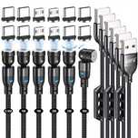 Kabel Magnetyczny USB-C/Micro-USB Ruchomy 6.szt