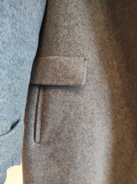 Wełniany płaszczyk ZARA XL szary