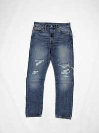Levi's 522 niebieskie spodnie jeansy 32/32 M