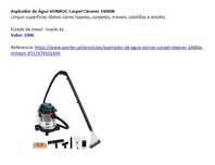 Aspirador de Água VONROC Carpet Cleaner 1400W