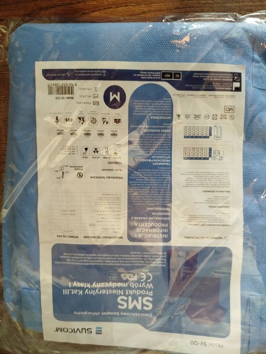 Strój ochronny do porodu dla taty