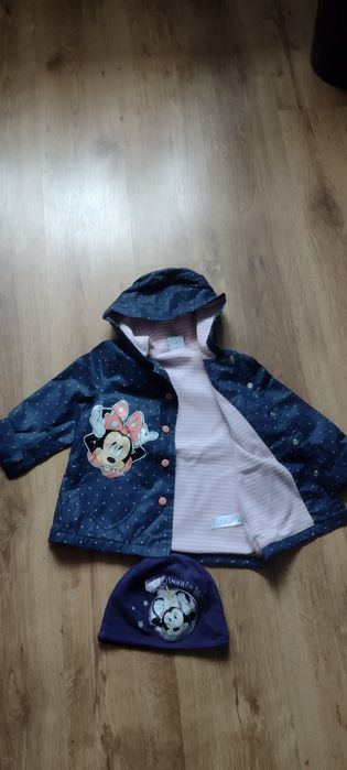 Kurtka jesienna dla dziewczynki roz 104-110 + czapka