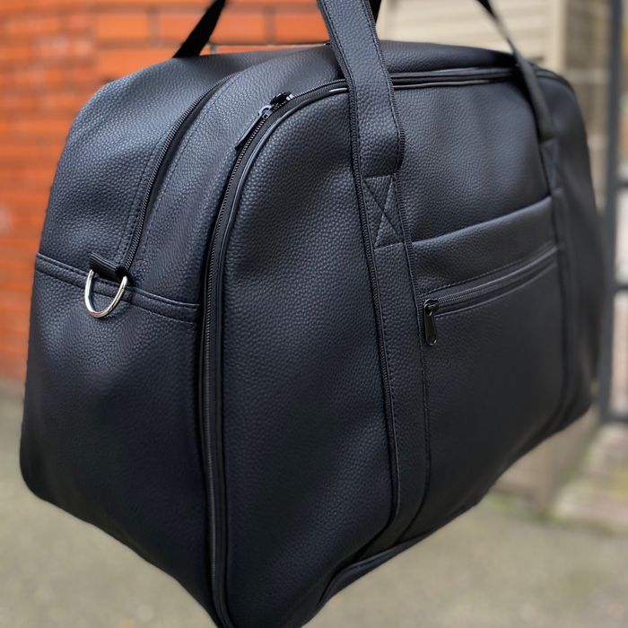 Дорожна спортивна сумка велика міцна чорна Wagon