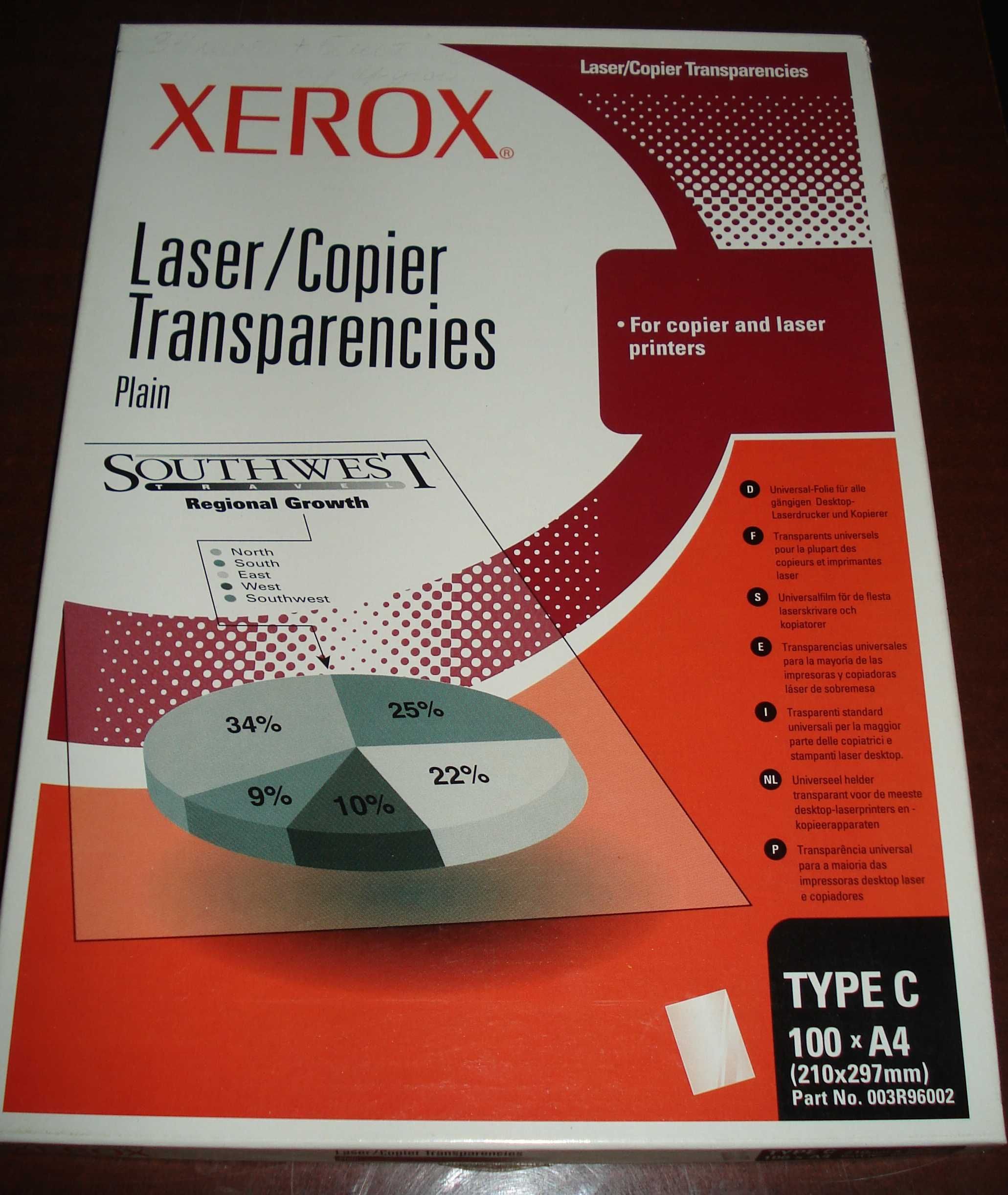 Прозрачная пленка (А4) Xerox Laser/Copier для лазерной печати