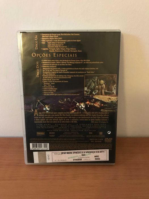 Star Wars A Vingança dos Sith (Edição 2 DVD's)