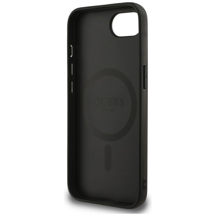 Etui GUESS 4G Flowers Print MagSafe do Iphone 16e czarny