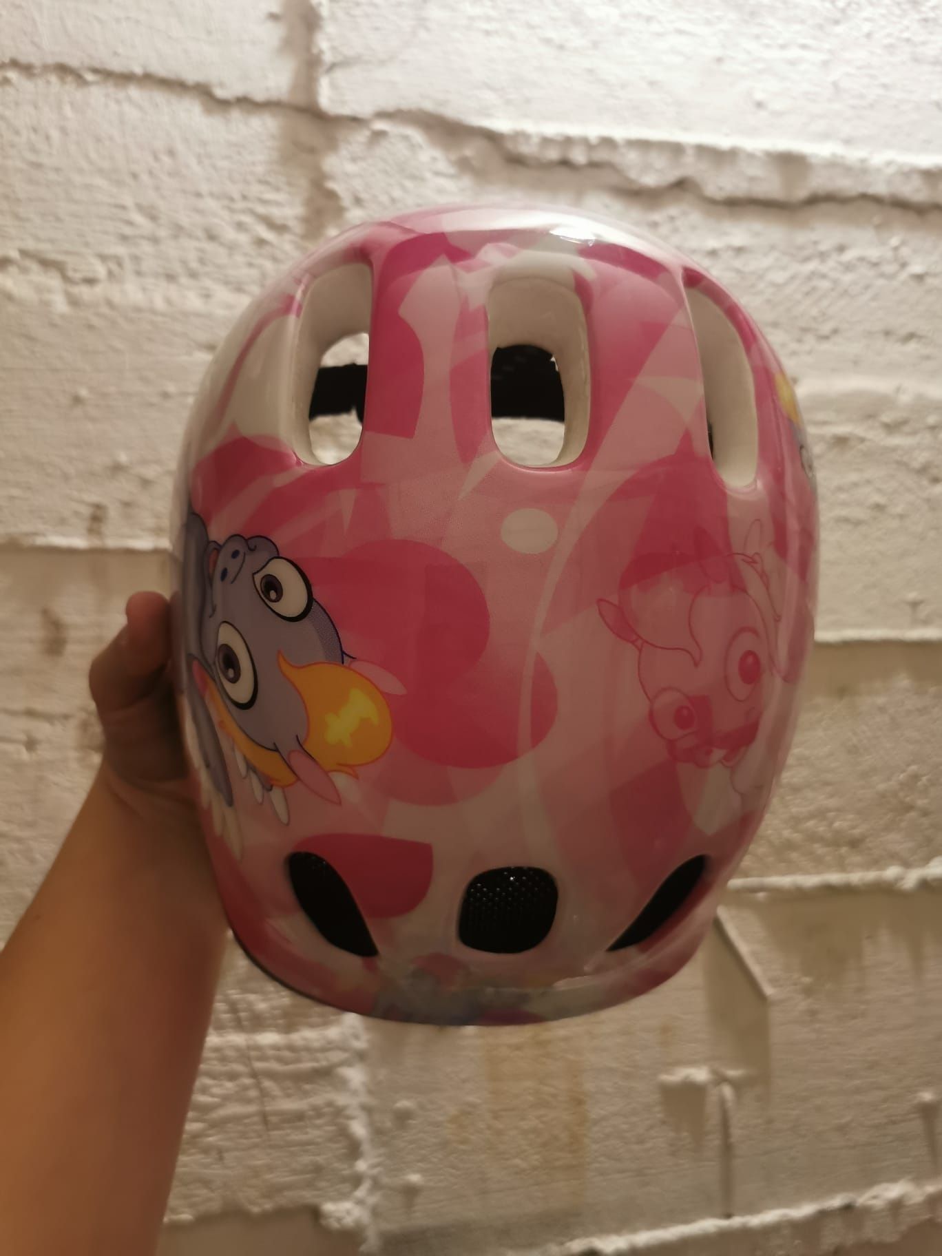 Kask rowerowy różowy rozmiar S 48-52 cm