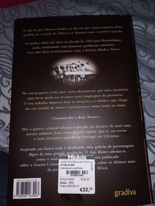 Livro "o anjo branco "