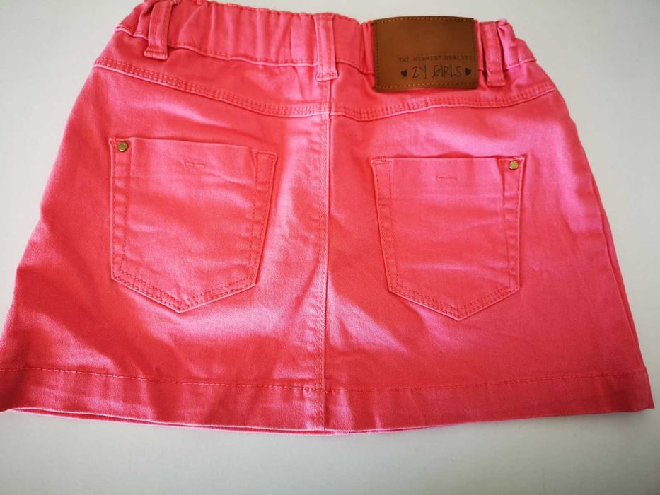 Saia ganga menina rosa - cintura ajustável - ZY - 6-7 anos