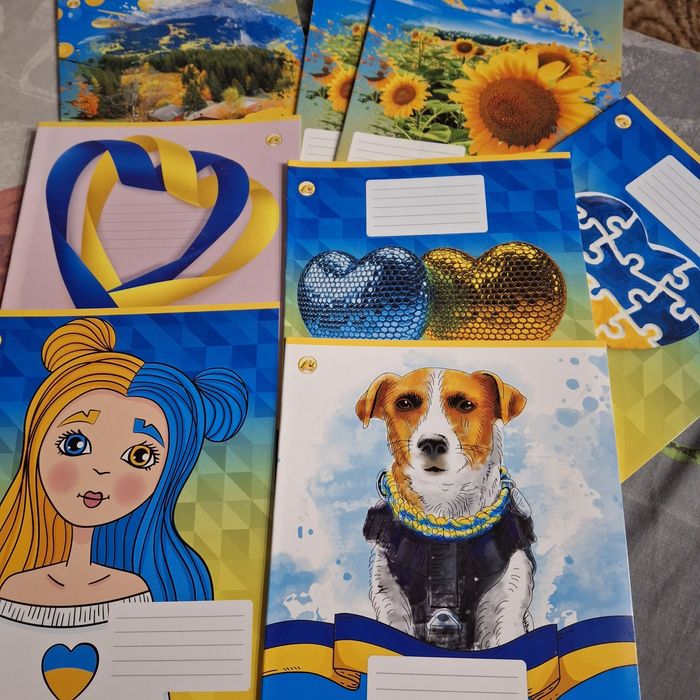 Зошити в косу лінію 12 листів