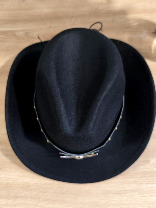 Kapelusz kowbojski czarny klasyczny wild west country western kowboj