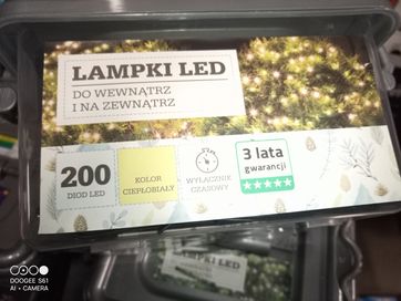 Nowe lampki choinkowe LED 200 szt żółte