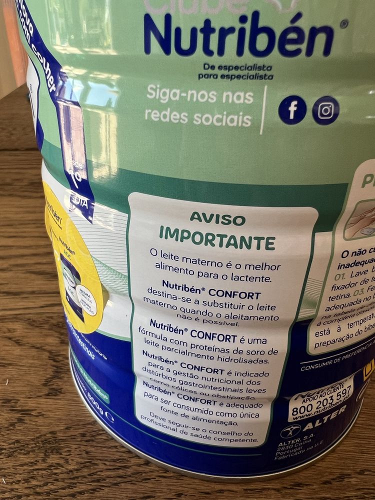 Leite Nutriben Confort novo