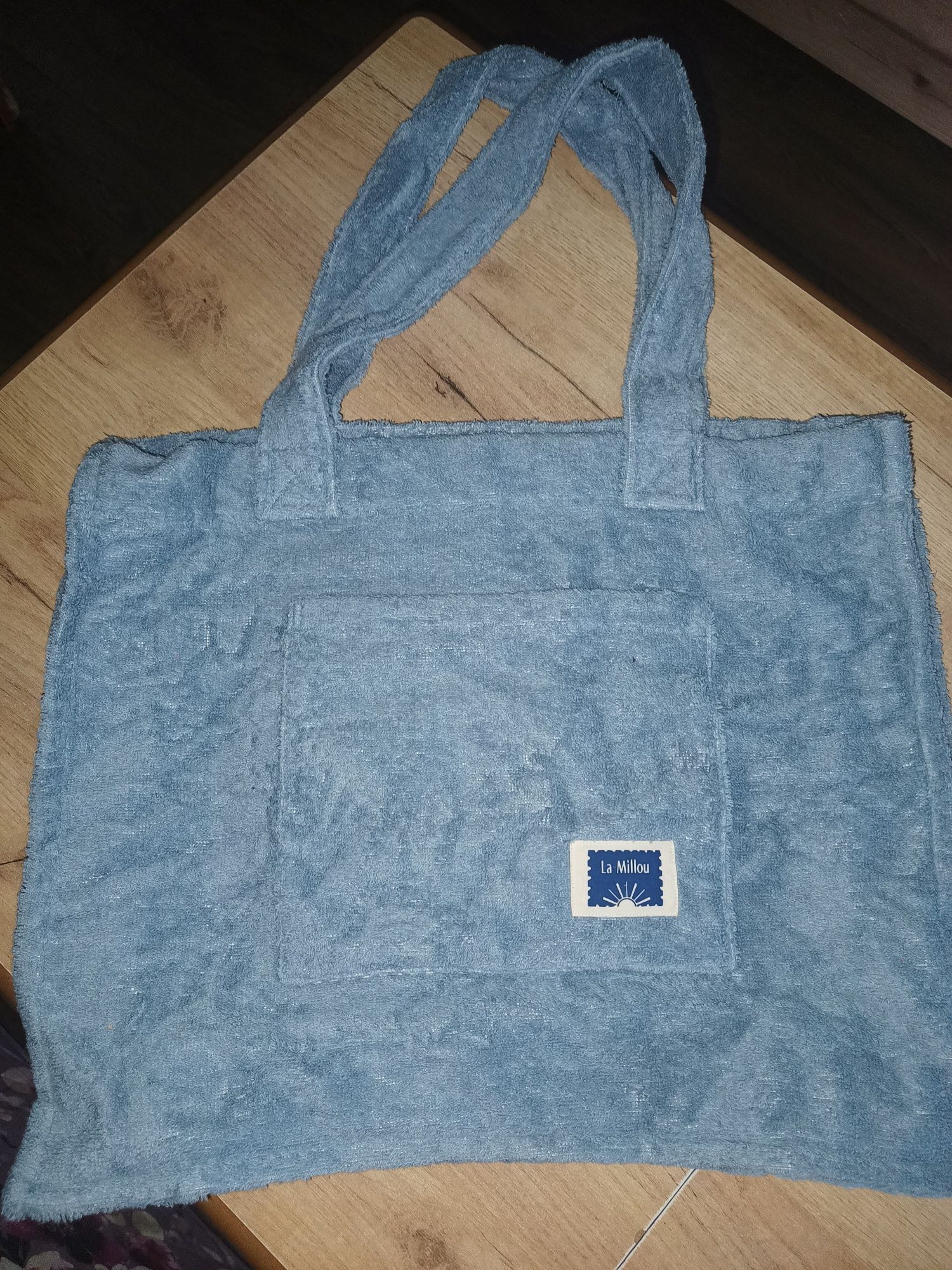 Nowa torba La Millou Terry blue shopper bag