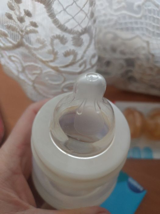 Дитяча бутилочка мам, пустушка нук, нові соски кенпул 2шт