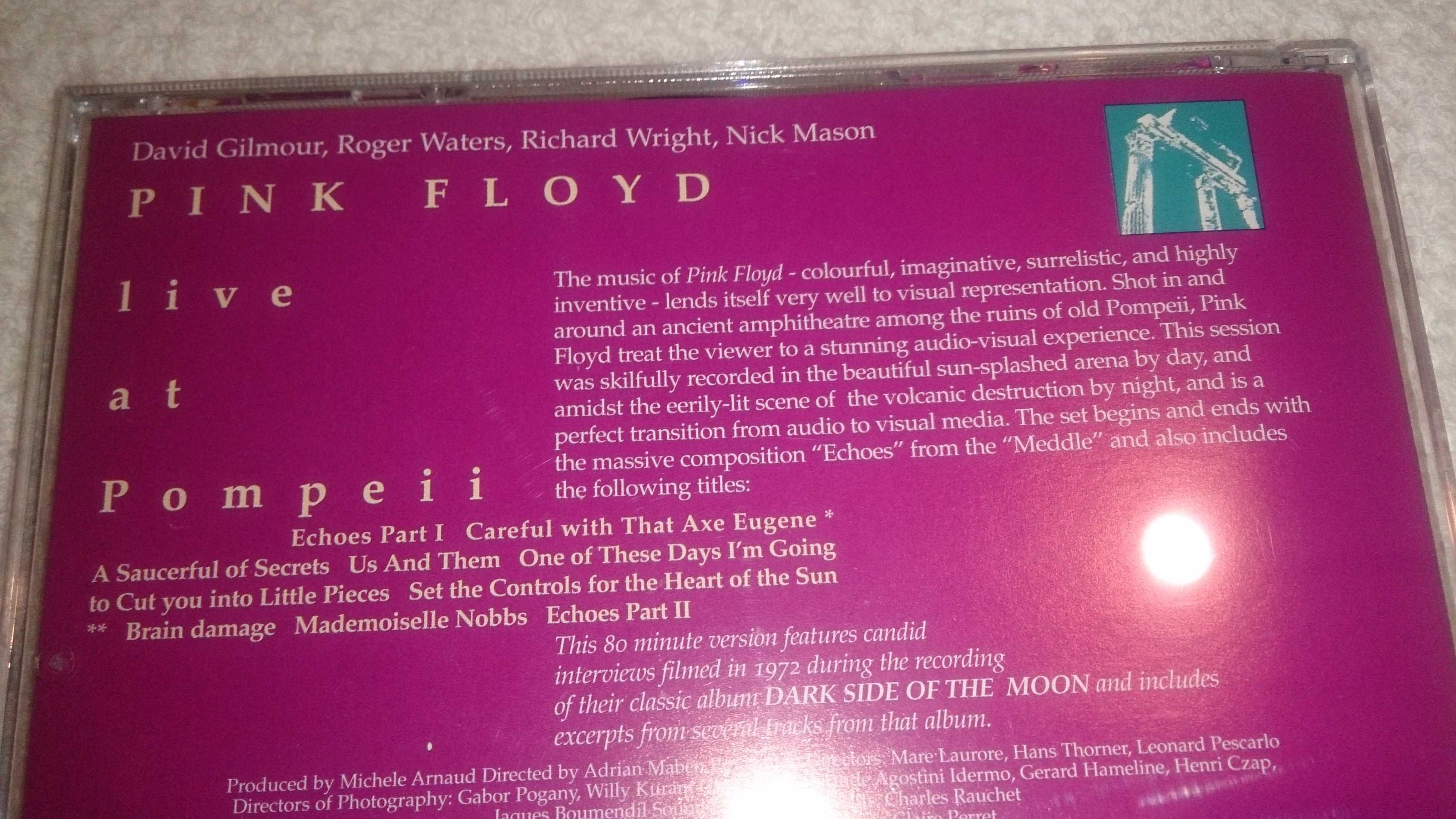 pink floyd: live at pompeii (video cd duplo) raro