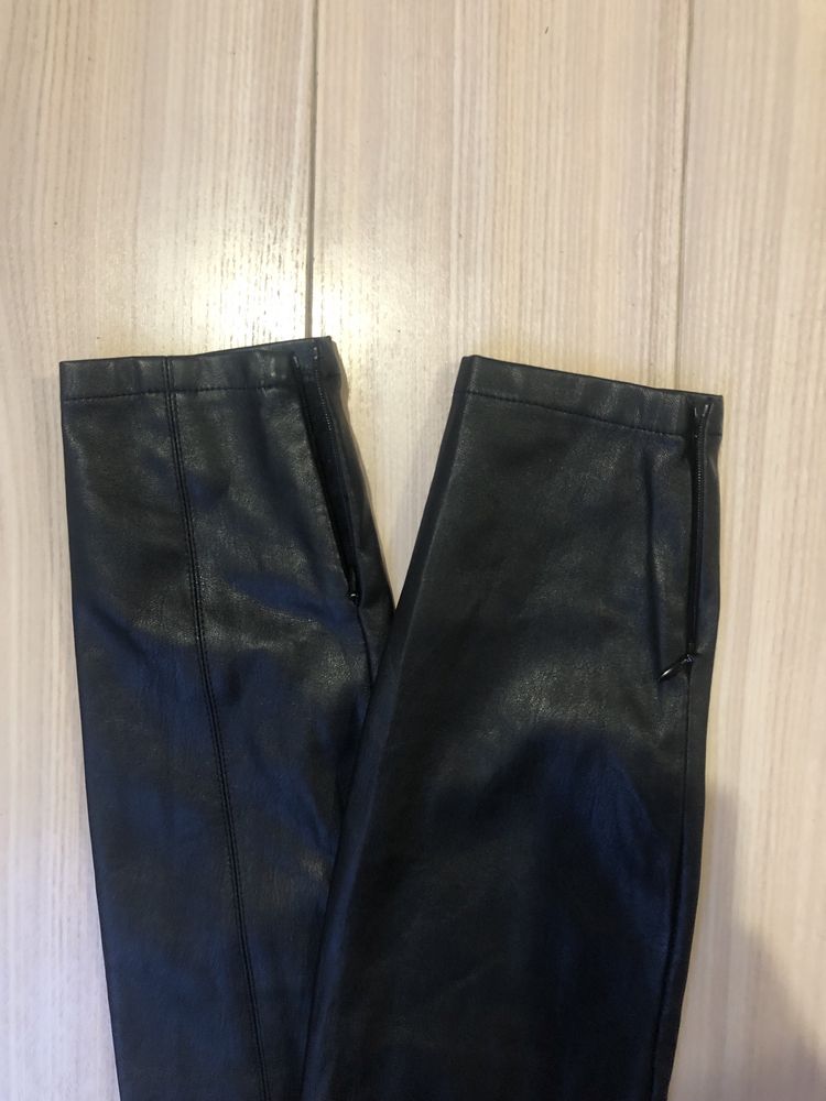 Skórzane spodnie nowe z metka new look s 36