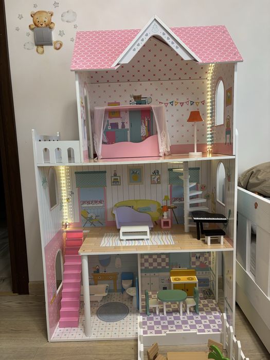 Domek dla lalek xxl duzy drewniany mamabrum