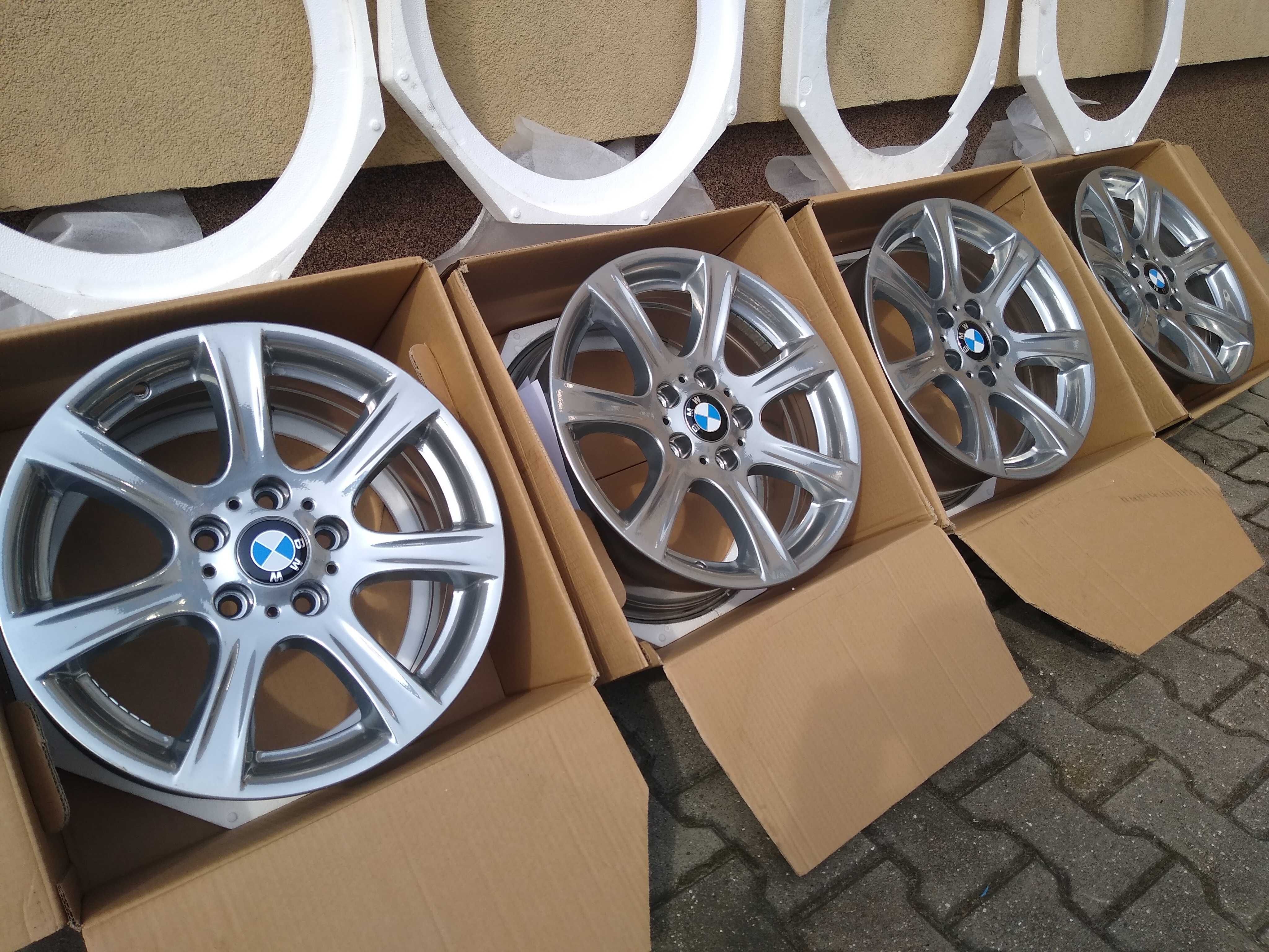 Sprzedam alu felgi org.BMW Styling 394 jak nowe Chrom