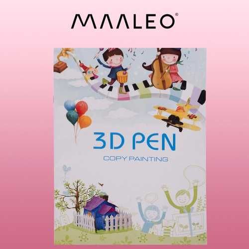 Książka z szablonami do długopisu 3D Maaleo