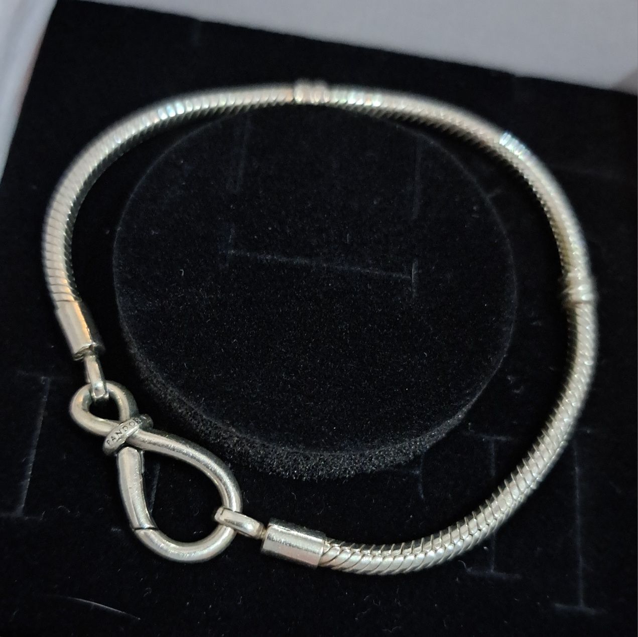Pulseira Pandora snake fecho infinito tamanho 19