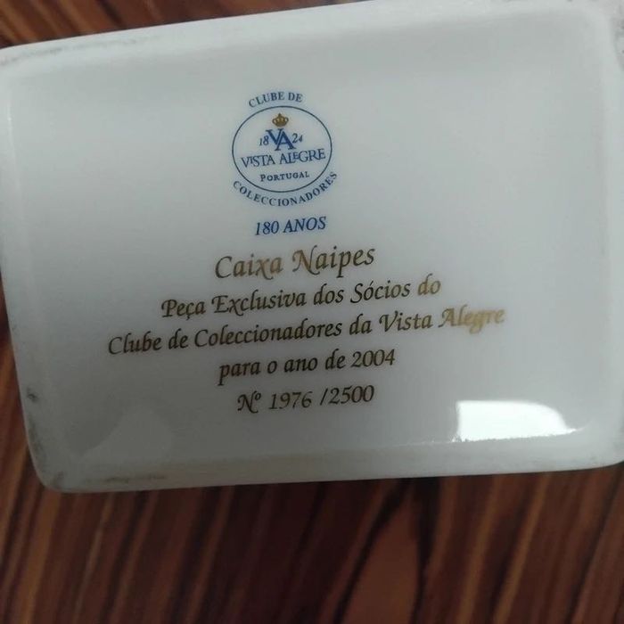 Caixa Naipes Clube dos Colecionadores, Vista Alegre
