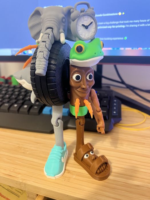 Bonecos Brainrot em 3D