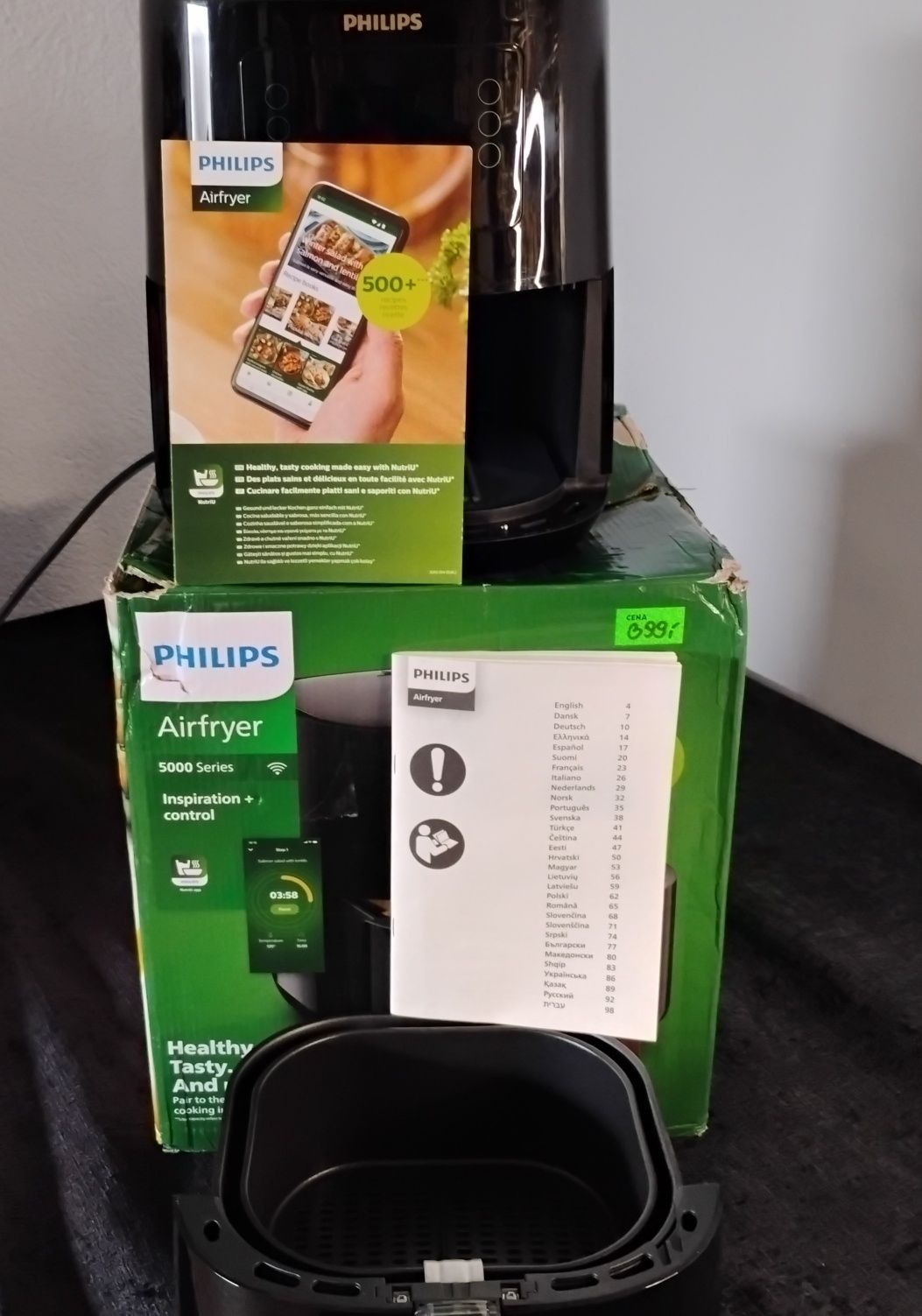 Nowa Cena! Air Fryer  beztłuszczowy firmy Philips 5000series poj. 4.1L