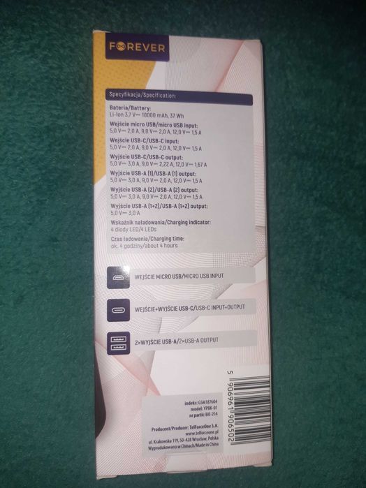 Power bank 10000 mAh