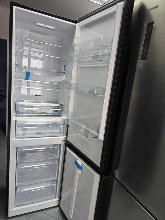 OUTLET nowa Lodówka Gorenje NRK620EABXL4  200 cm Czarna F1