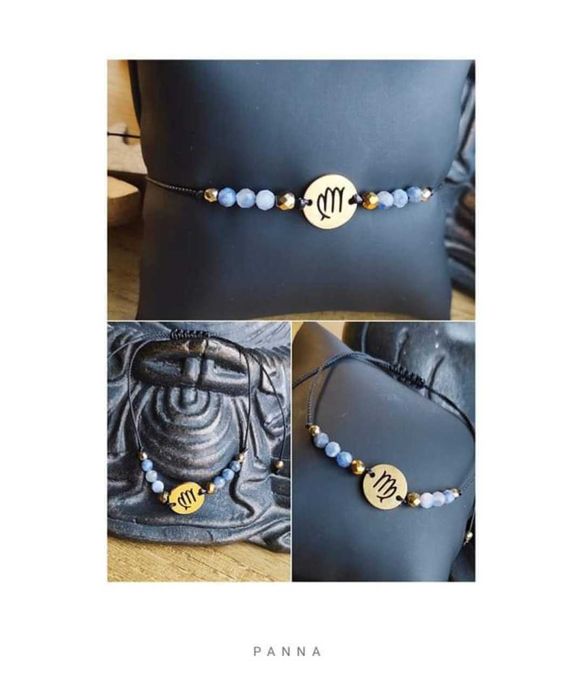 Bransoletka regulowana - Amulet_PANNA- sodalit