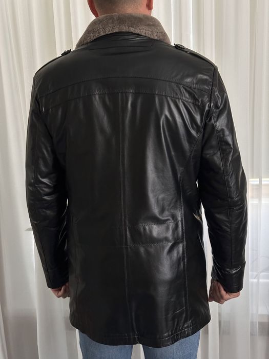 Шкіряна куртка дубльонка розмір 48-50 L теляча шкіра