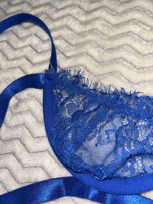 спідня білизна кружевна синя