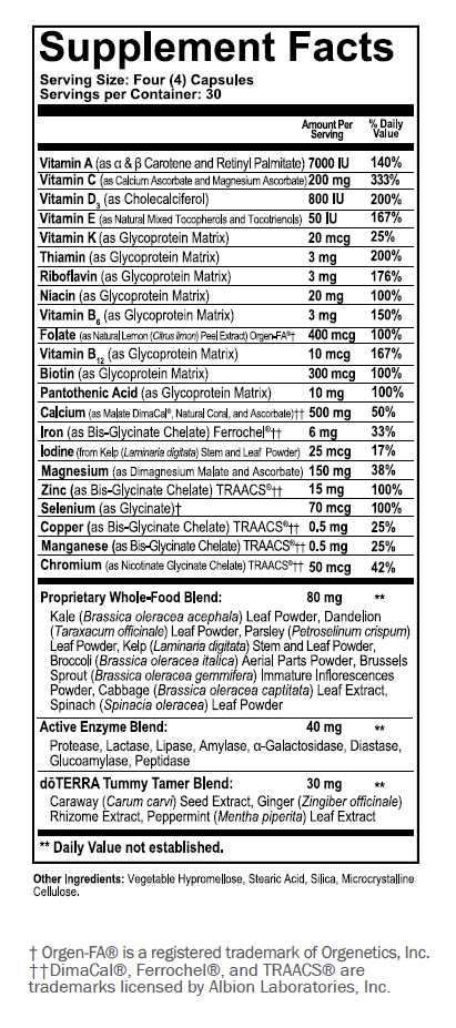 -50% | Microplex VMz - Suplemento de Vitaminas e Minerais da dōTERRA