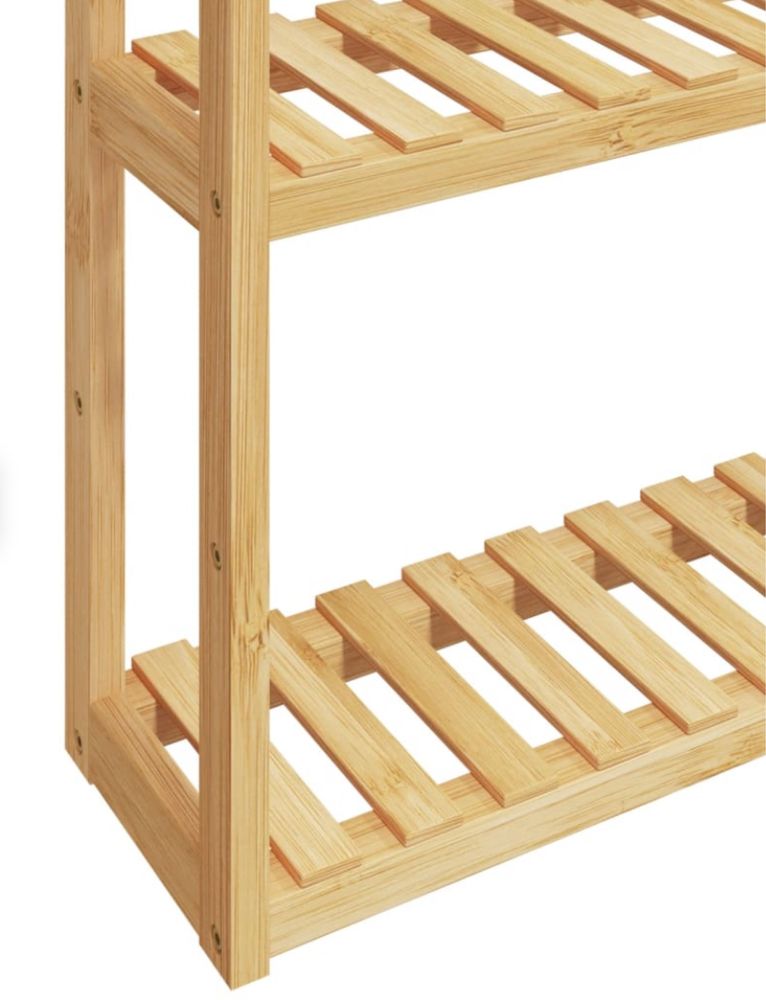 Estante Parede WC 3 prateleiras Bambu IKEA