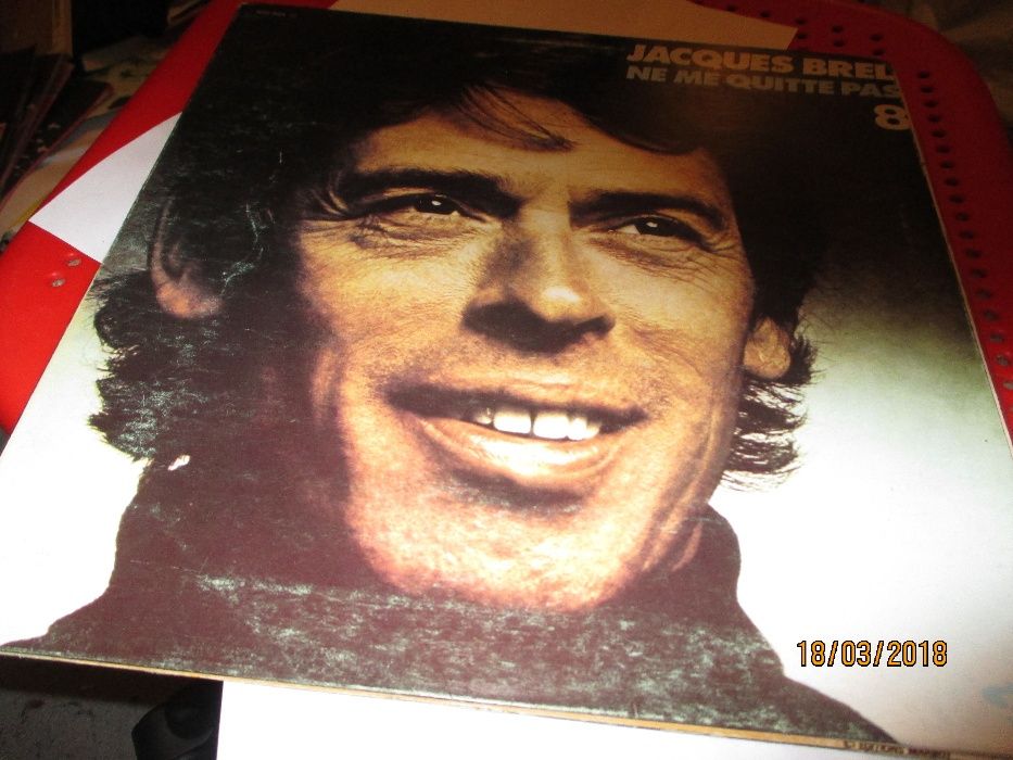 3 discos de vinil - Jacques Brel e Georges Brassens