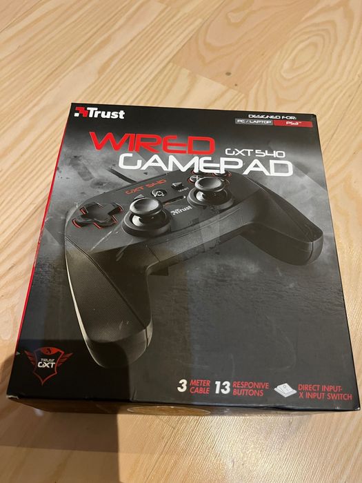 SPRAWNY Pad Trust GXT 540 do PC PS3 PS4 - przewodowy gamepad
