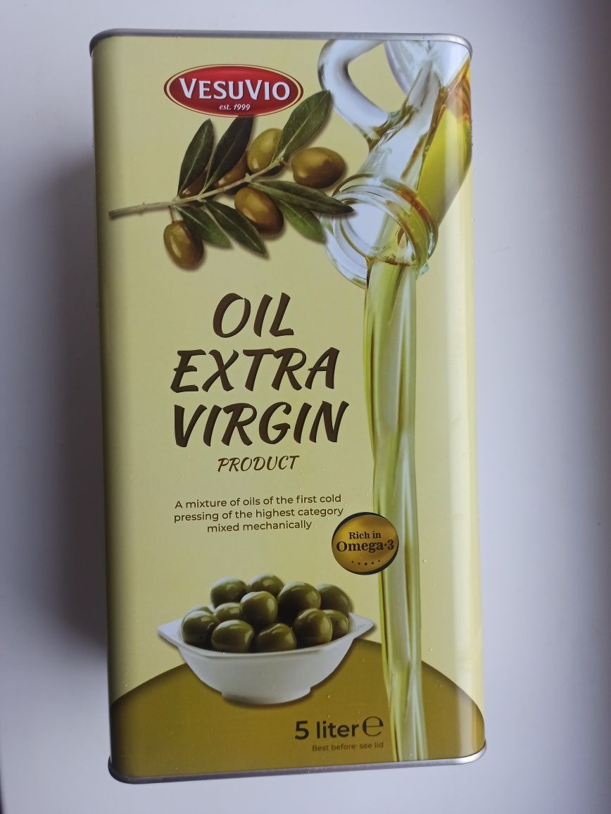 Масло 5л. оливковое не рафинированое. Оливкова олія 5л. не рафінована