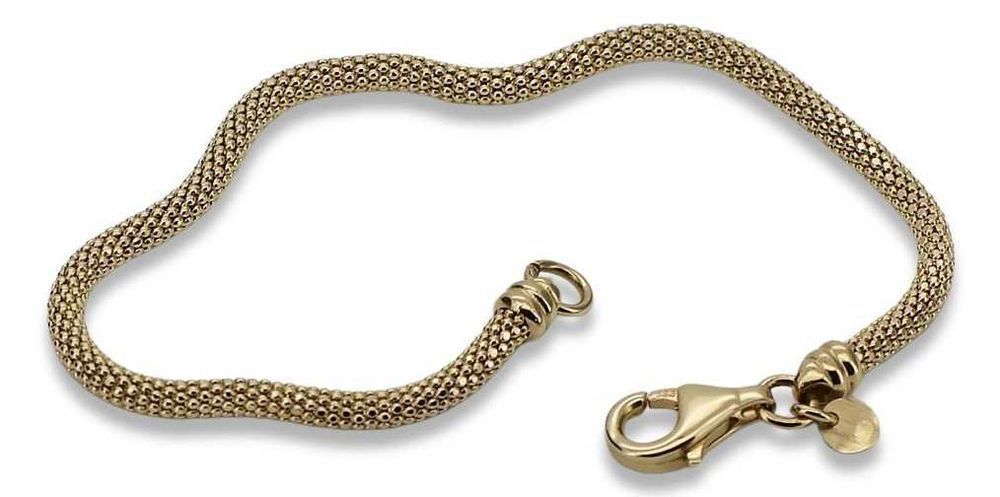 Złota bransoletka 14k 585 włoska Linka ażurowa cb075y Wrocław