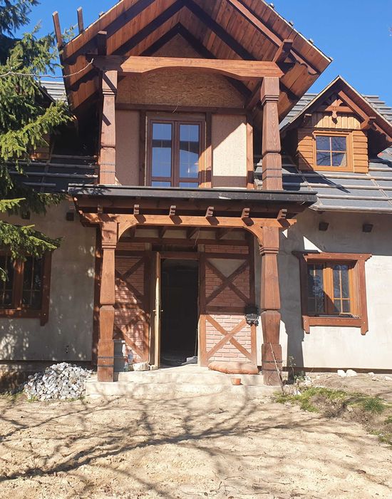 altana slupy podporowe, rzeźbione slupy do altan